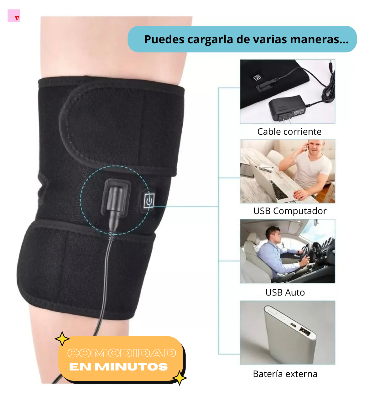 Rodillera Térmica- Terapia de Calor