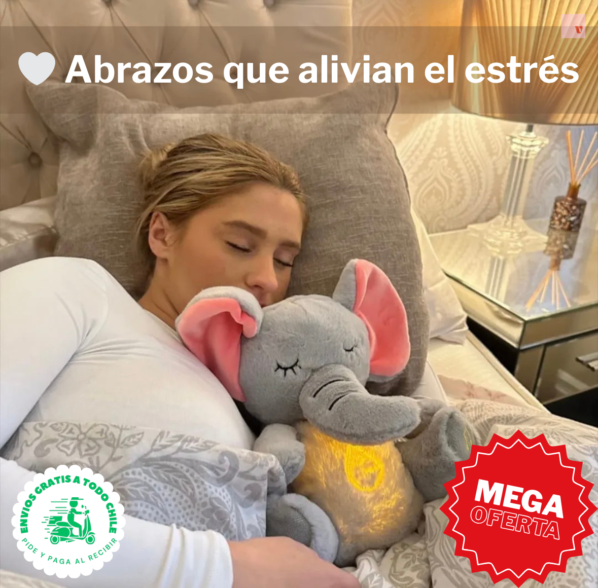 Peluche Elefante Sueño Tranquilo