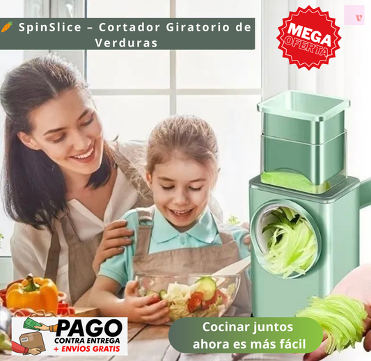 🥕 SpinSlice – Cortador Giratorio de Verduras