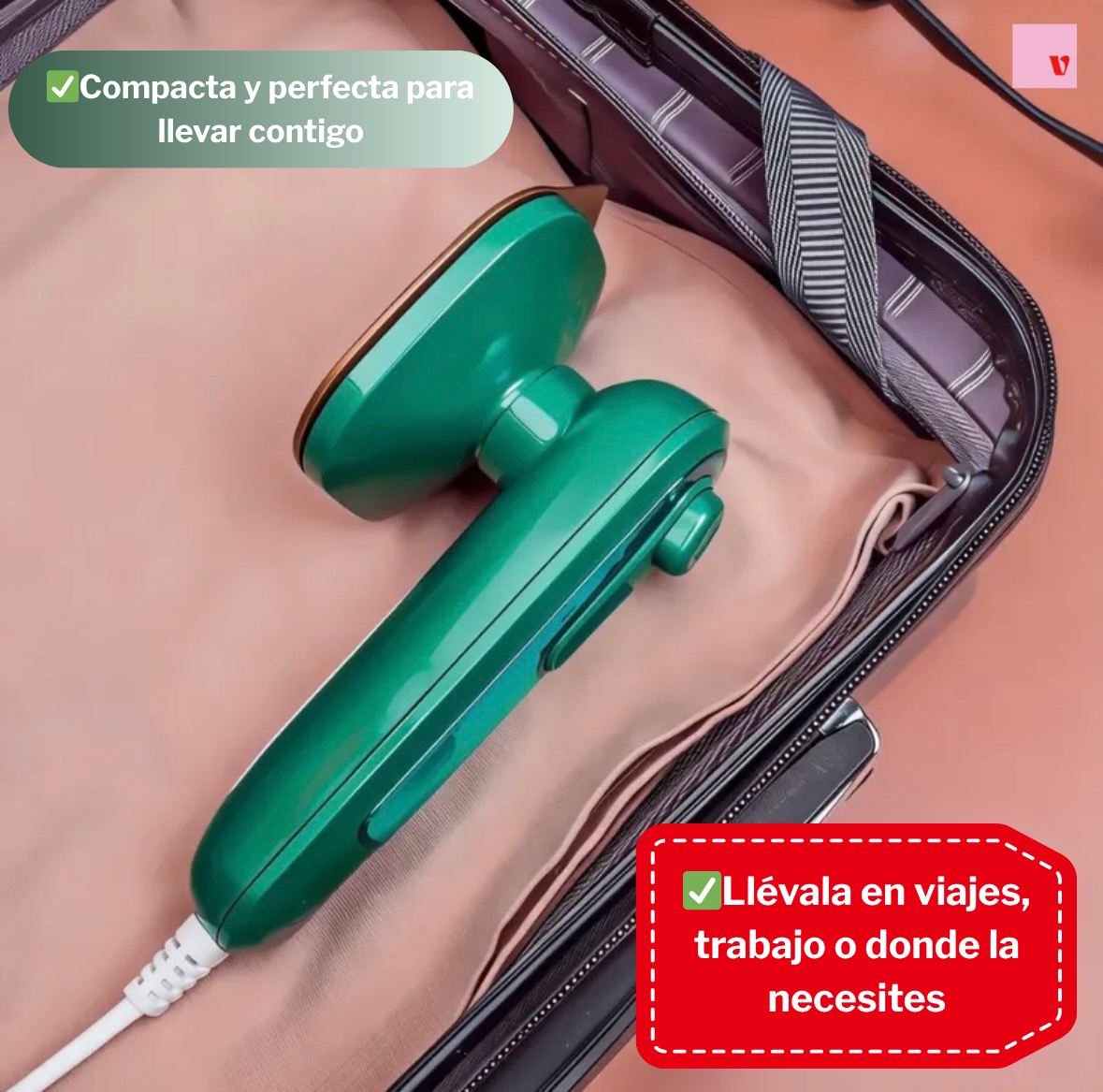 👔MINI PLANCHA ROPA A VAPOR