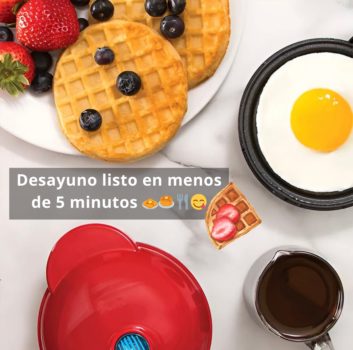 MiniChef Express – Mini Wafflera Eléctrica