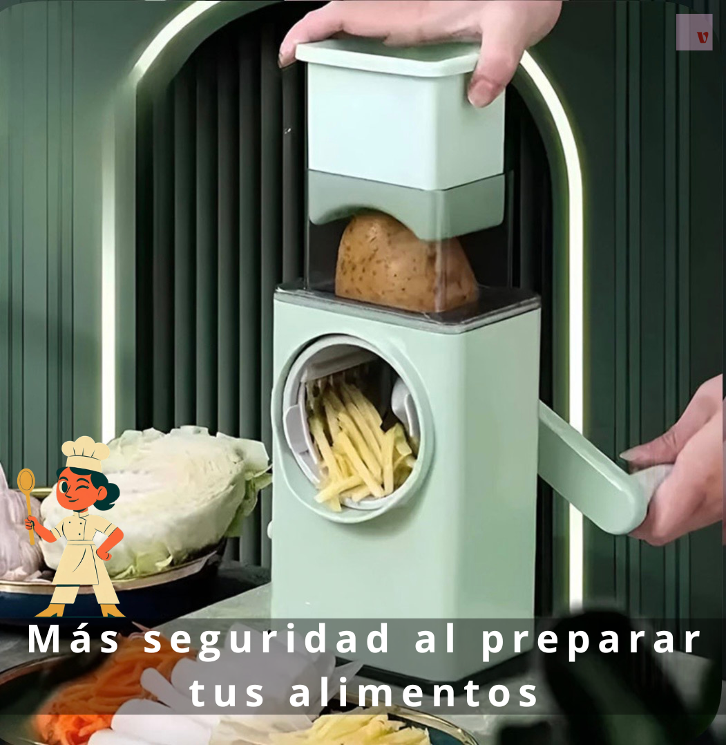 🥕 SpinSlice – Cortador Giratorio de Verduras